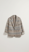 Structured Knit Blazer with Stretch